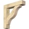 Ekena Millwork Funston Block Rough Sawn Bracket w/ Offset Brace, Douglas Fir, 8"W x 38"D x 38"H BKT0806X38X38FST05RDF - alternate 1